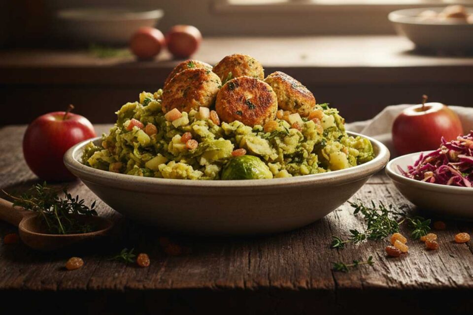 spruitjesstamppot met appel